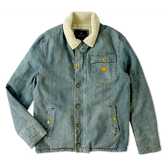 Roark Revival Axeman Sherpa Denim Jacket